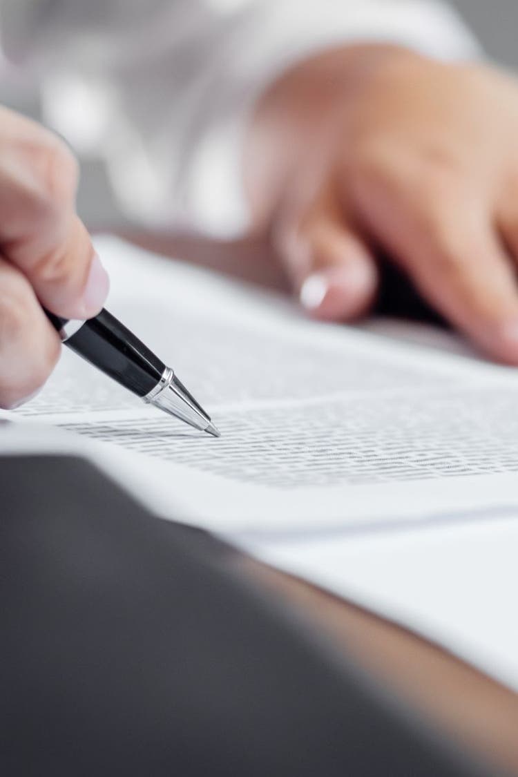 Person writing